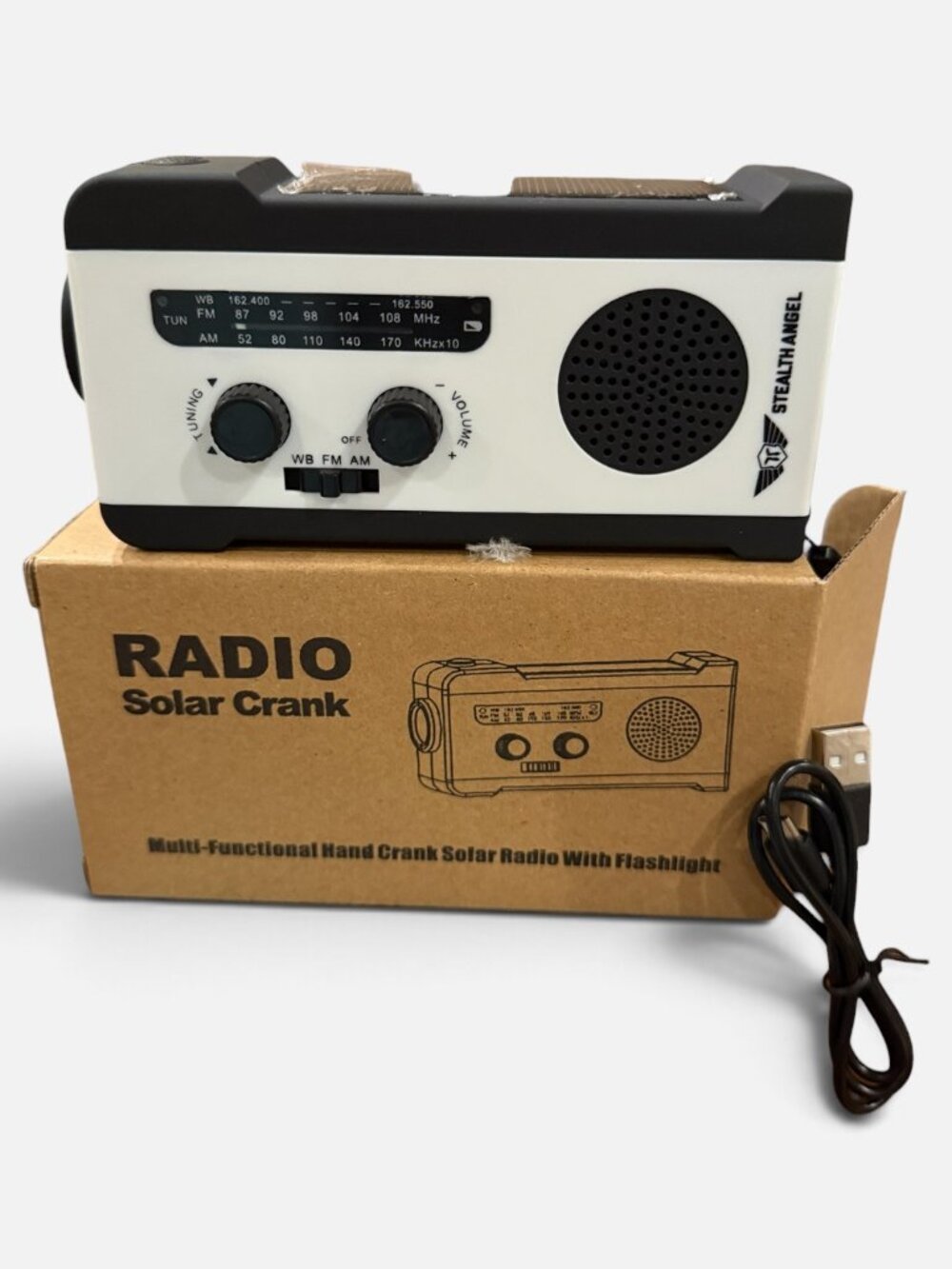 Stealth Angel Multi-function Radio with Flashlight- NEW